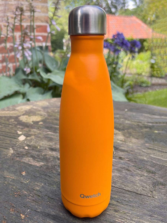 Qwetch Isotherme Flasche matt orange 500ml