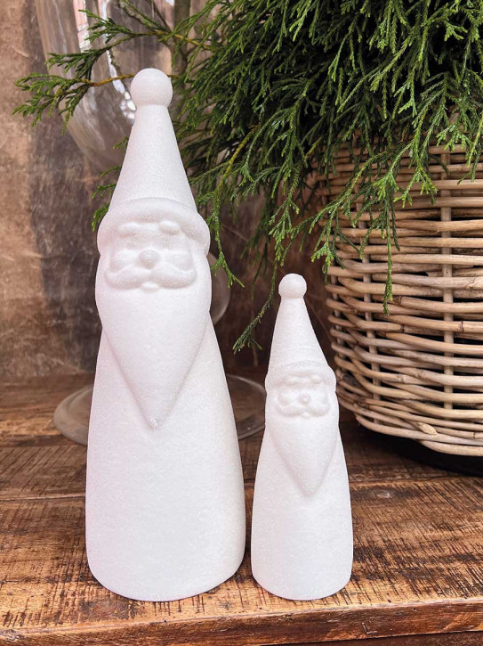 Samt Santa Tasko beflockt weiss