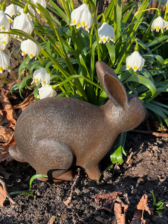 Hase Paolina Shabby braun grau Rostpatina H10