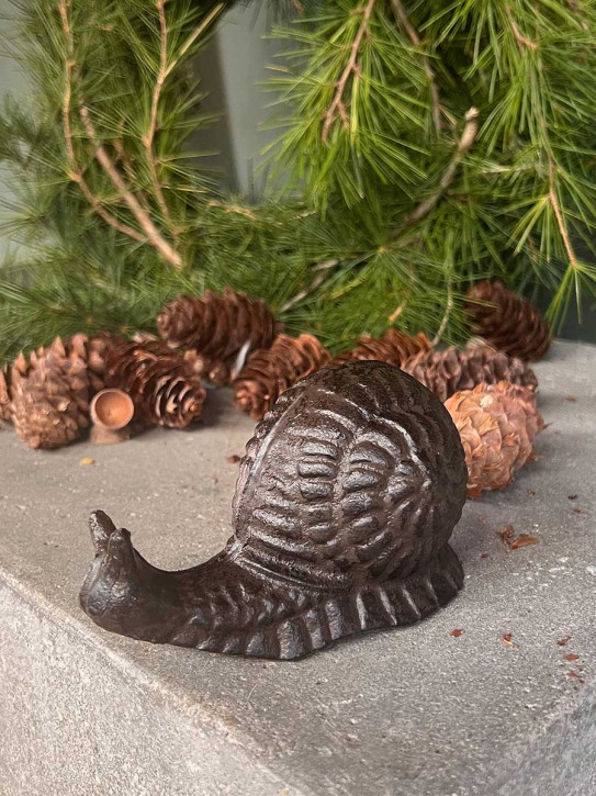Schnecke Gusseisen rostfarben