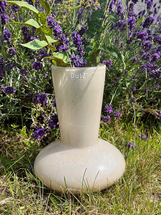 DutZ Collection Glas Vase Loflo H25 D19 taupe