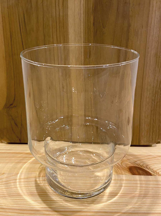 Glasvase Glaseinsatz Lirea klar H17 D13 für Papiersockel Dacia