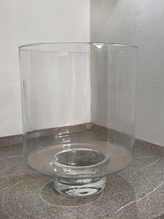 Glasvase Glaseinsatz Lirea klar H25 D19 für Papiersockel Dacia