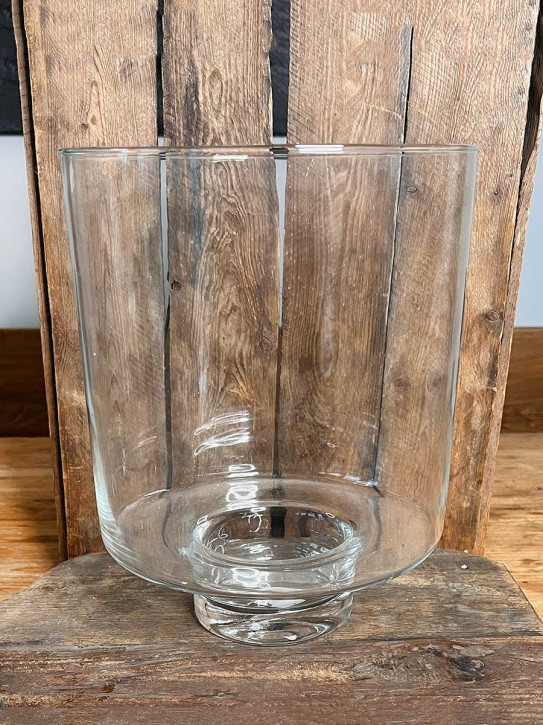 Glasvase Glaseinsatz Lirea klar H30 D24 für Papiersockel Dacia