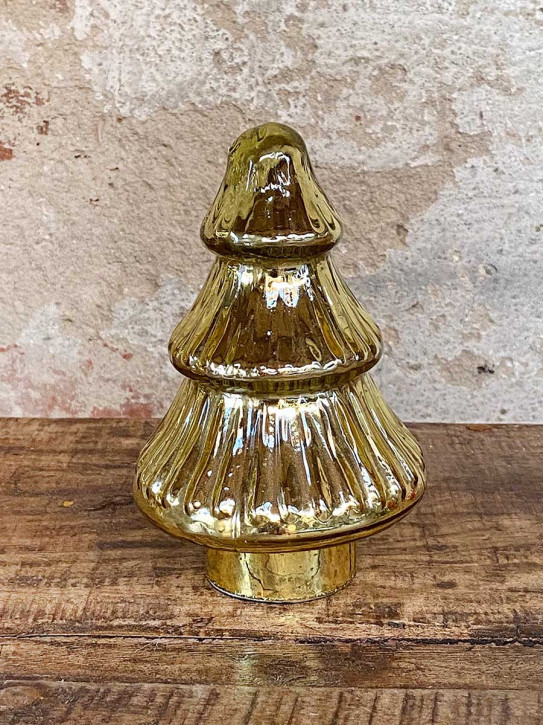 Glas Tanne Sitia gold glänzend H15