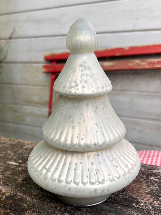 Glas Tanne Sitia Bauernsilber silber weiß matt H20