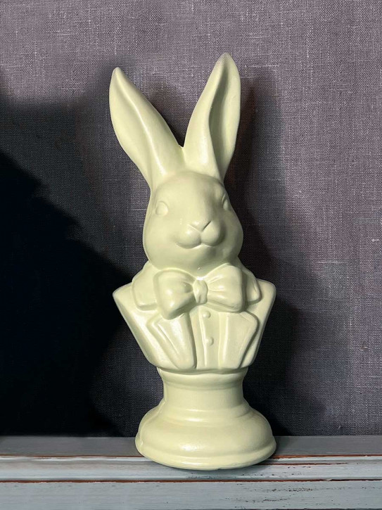 Keramik Hasenbüste Fedon hellgrün M H27
