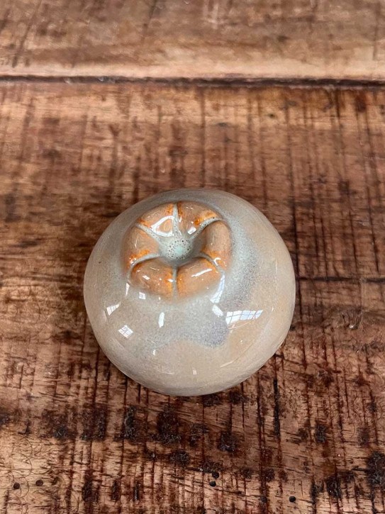 Keramik Mohnkapsel Mohna taupe M