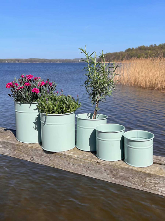 Metalleimer Set Jake salbei 5-teilig