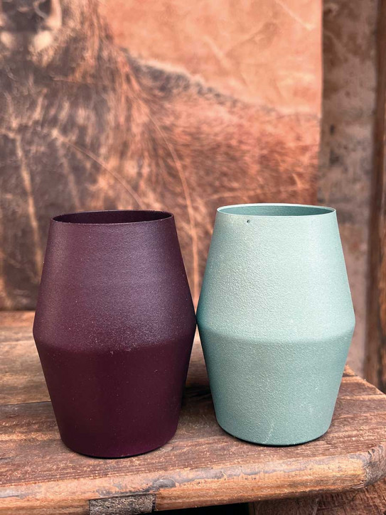 Metallvase Carol plum H12 D9 Metallvase Carol plum H12 D9