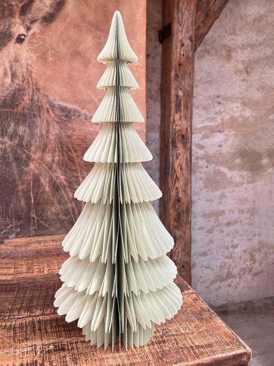 Papier Falt-Tannenbaum Dacia hellgrün H66