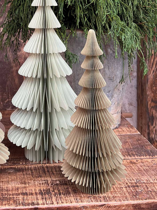 Papier Falt-Tannenbaum Dacia salbei H30