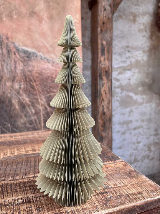 Papier Falt-Tannenbaum Dacia salbei H45