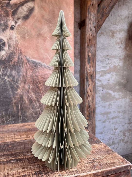 Papier Falt-Tannenbaum Dacia salbei H66