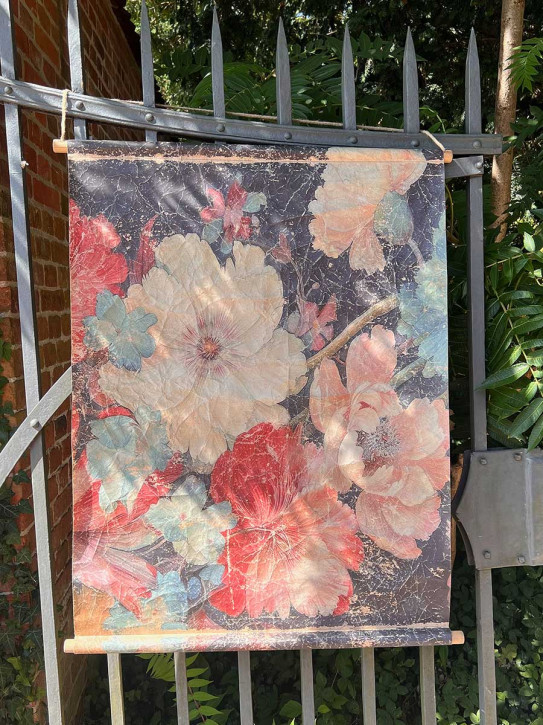 Wandbild Wandbehang Blüte B76 H97