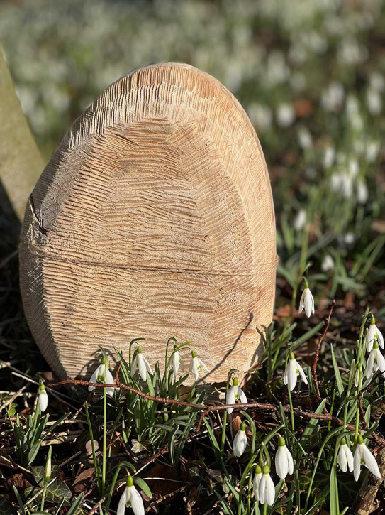 WMG Holz - Osterei natur gesägt H25