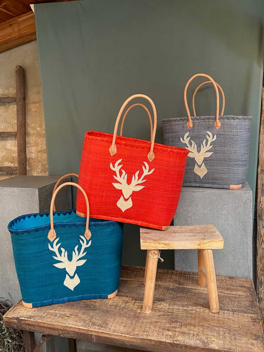 frosch und rabe Shopper mit Innenfutter Hirsch XL frosch und rabe Shopper mit Innenfutter Hirsch XL
