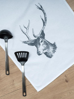 17;30 - Geschirrhandtuch Hirsch Baumwolle