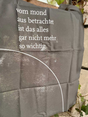 17;30 - Geschirrhandtuch vom Mond aus betrachtet ... Baumwolle