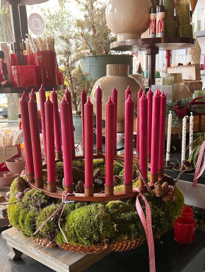 Großer Metall Adventskranz 24er Kerzenkranz D43