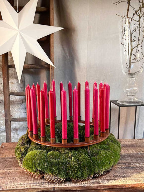 Großer Metall Adventskranz 24er Kerzenkranz D43