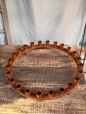 Großer Metall Adventskranz 24er Kerzenkranz D43