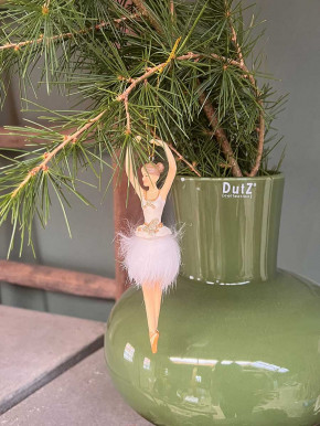 Anhänger Ballerina auf Spitzen stehend Arme hoch aus Polyresin H16