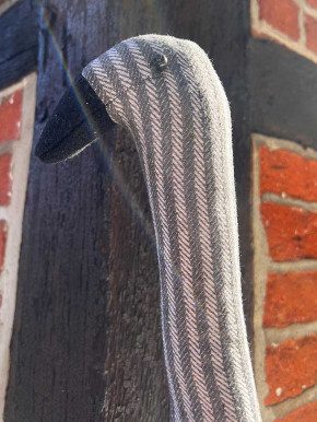 Türstopper Gans grau weiß gestreift H42