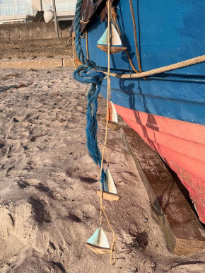 Girlande kleine Segelboote am Seil 120 cm