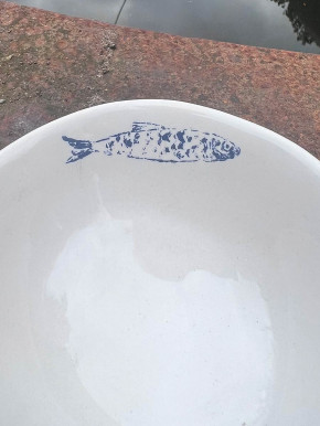 Mini Dipschälchen blauer Fisch rechts Batela D10
