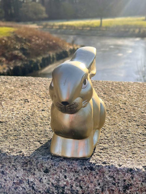 Bell'Arte Hase Osterhase metallic gold H16