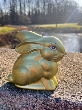 Bell'Arte Hase Osterhase metallic grün H16