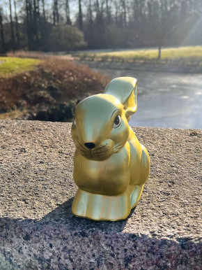 Bell'Arte Hase Osterhase metallic grün H16