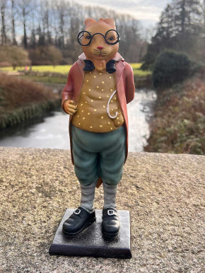 Bell'Arte Hasenschule Lehrer und 5 Schüler antik bemalt