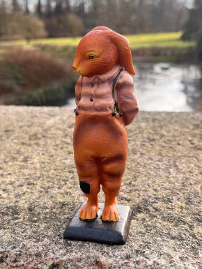 Bell'Arte Hasenschule Lehrer und 5 Schüler antik bemalt