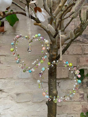 Bell'Arte kleiner Perlenring türkis-grün Pastell