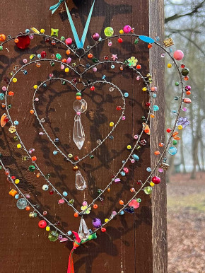 Bell'Arte Triple Perlenherz multicolour mit Kristallen