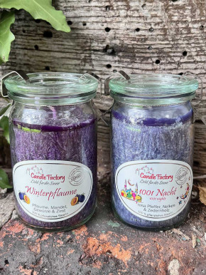 Candle Factory Baby-Jumbo Duft-Kerze im Weckglas 1001 Nacht Stearinkerze