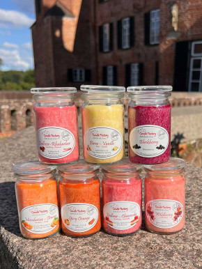 Candle Factory Baby-Jumbo Duft-Kerze im Weckglas Lavendel Stearinkerze