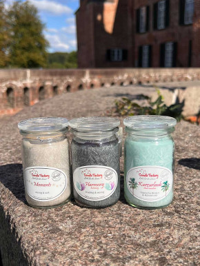 Candle Factory Baby-Jumbo Duft-Kerze im Weckglas Lebensfreude Stearinkerze