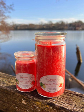 Candle Factory Baby-Jumbo Duft-Kerze im Weckglas Limette Erdbeer Stearinkerze Candle Factory Baby-Jumbo Duft-Kerze im Weckglas Limette Erdbeer Stearinkerze