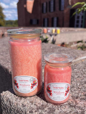 Candle Factory Mini-Jumbo Duftkerze im Weckglas Wildberry Stearinkerze