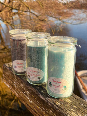 Candle Factory Mini-Jumbo Duftkerze im Weckglas Zirbe Wacholder Stearinkerze Candle Factory Mini-Jumbo Duftkerze im Weckglas Zirbe Wacholder Stearinkerze