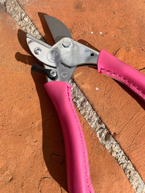 Chop Chop Bloom Gartenschere mit Ledergriff Fandango Pink Tulip