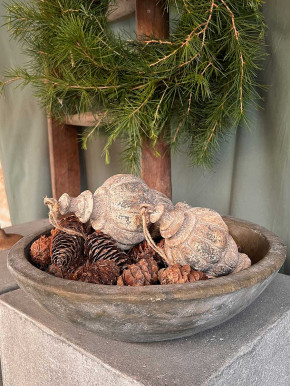 Countryfield Shabby Weihnachtsanhänger Gunnar grau S H20