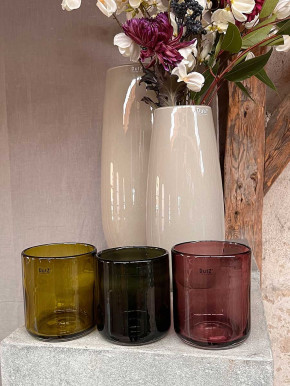 DutZ Collection Glas Pot Votive Cup H13 D11 smoke