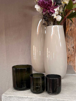 DutZ Collection Glas Pot Votive Cup H13 D11 smoke