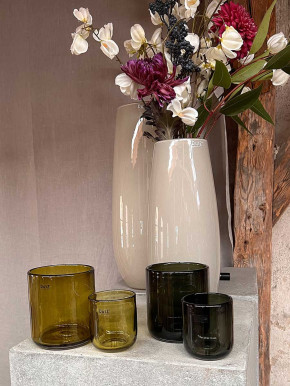 DutZ Collection Glas Pot Votive Cup H13 D11 smoke