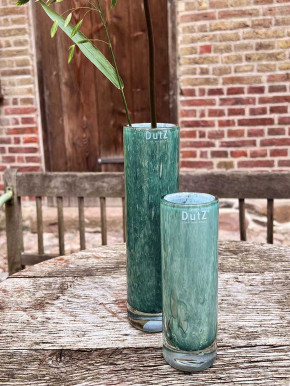 DutZ Collection Vase Cylinder M grün-weiß D6