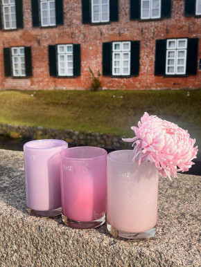 DutZ Collection Glas Vase Cylinder altrosa H15